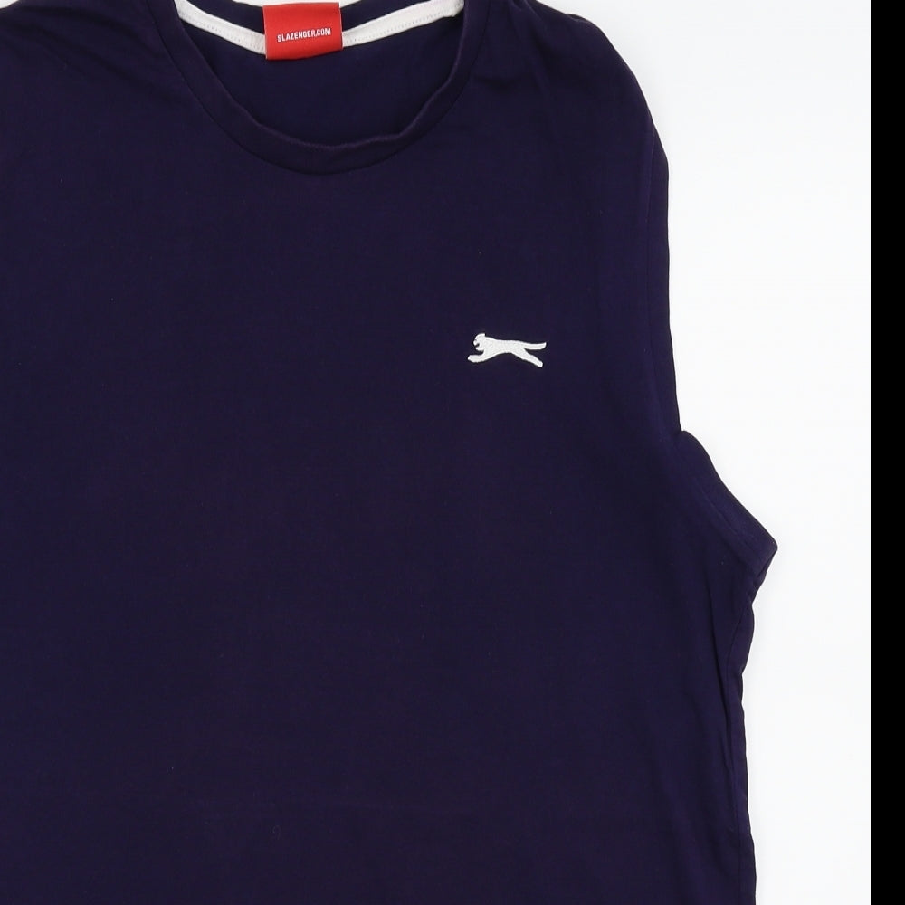 Slazenger Mens Blue    T-Shirt Size M  - TANK TOP