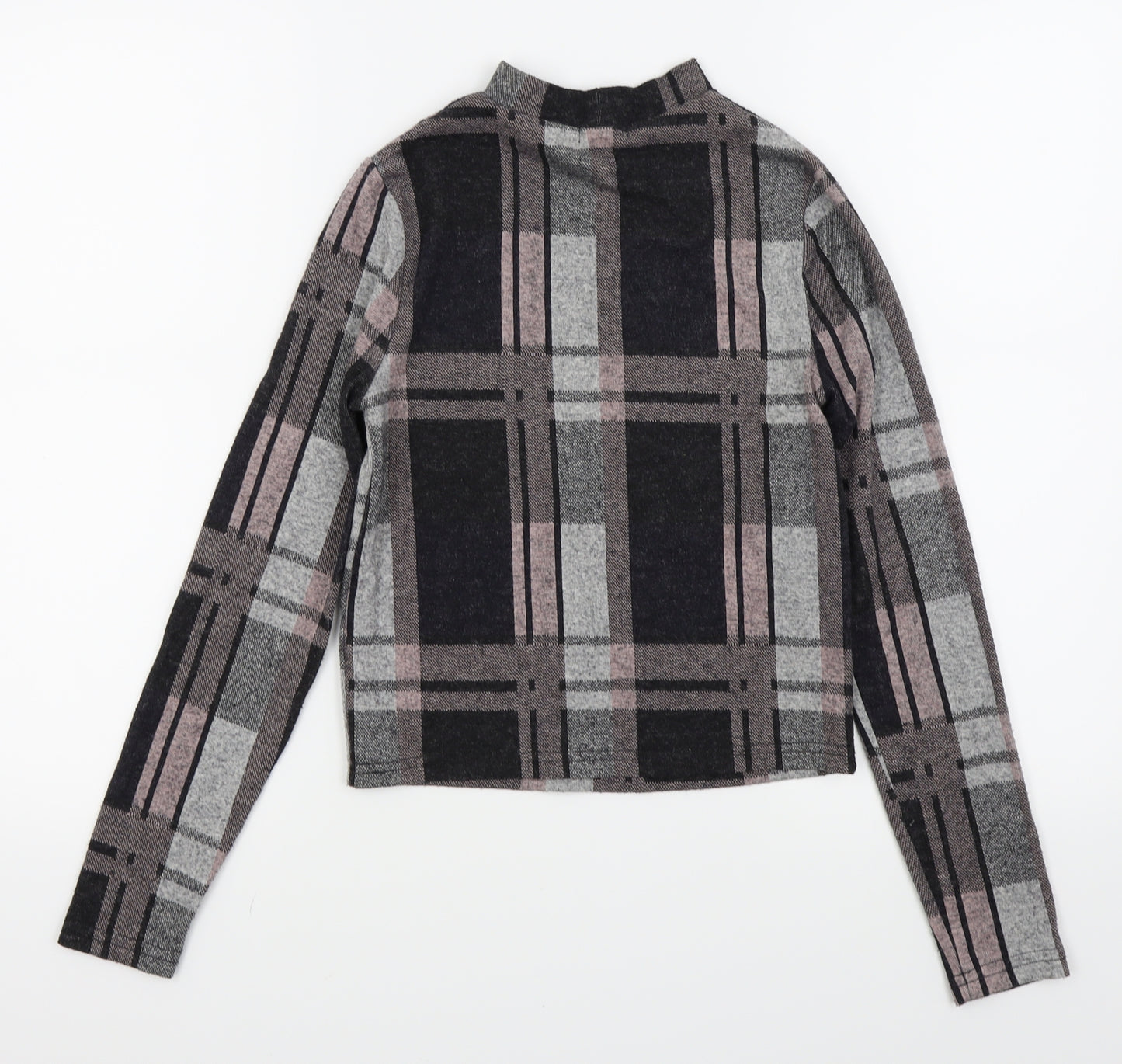 River Island Womens Multicoloured Check  Basic T-Shirt Size 10