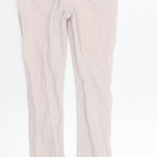 Preworn Girls Pink   Jegging Trousers Size 8-9 Years