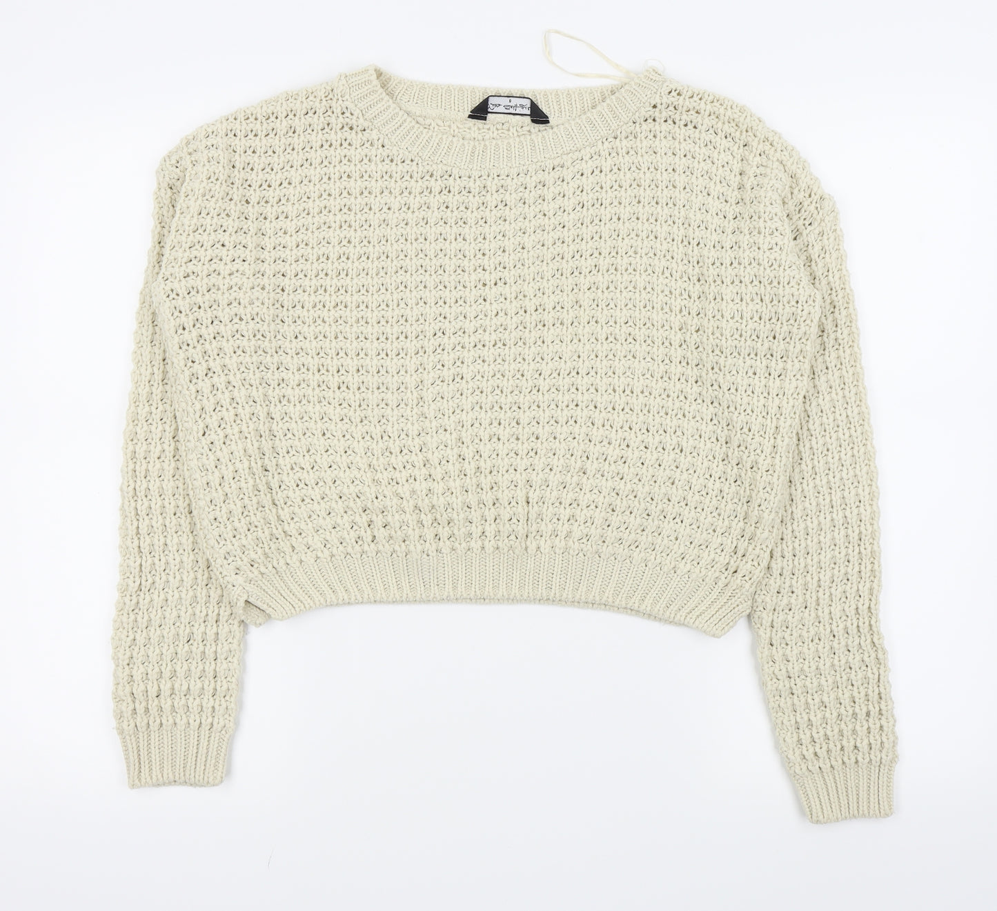 Miss Selfridge Womens Beige   Pullover Jumper Size 8