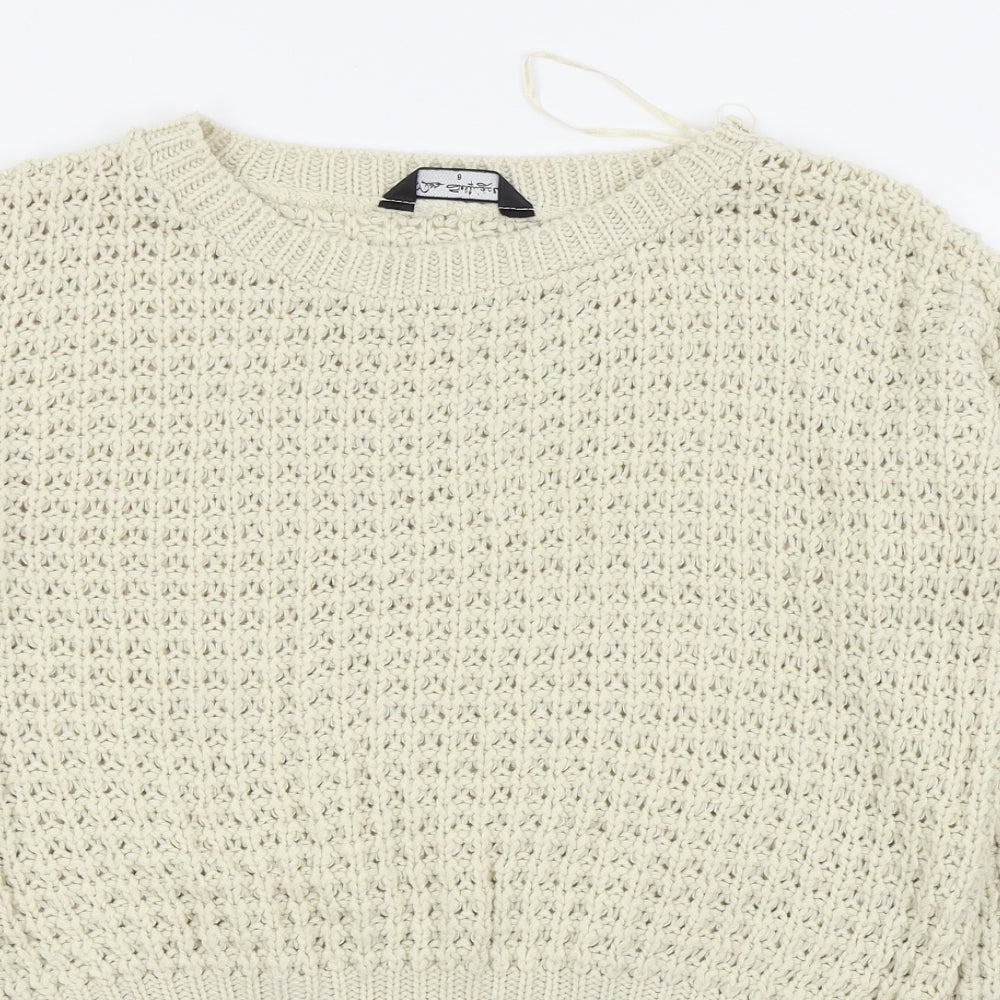 Miss Selfridge Womens Beige   Pullover Jumper Size 8