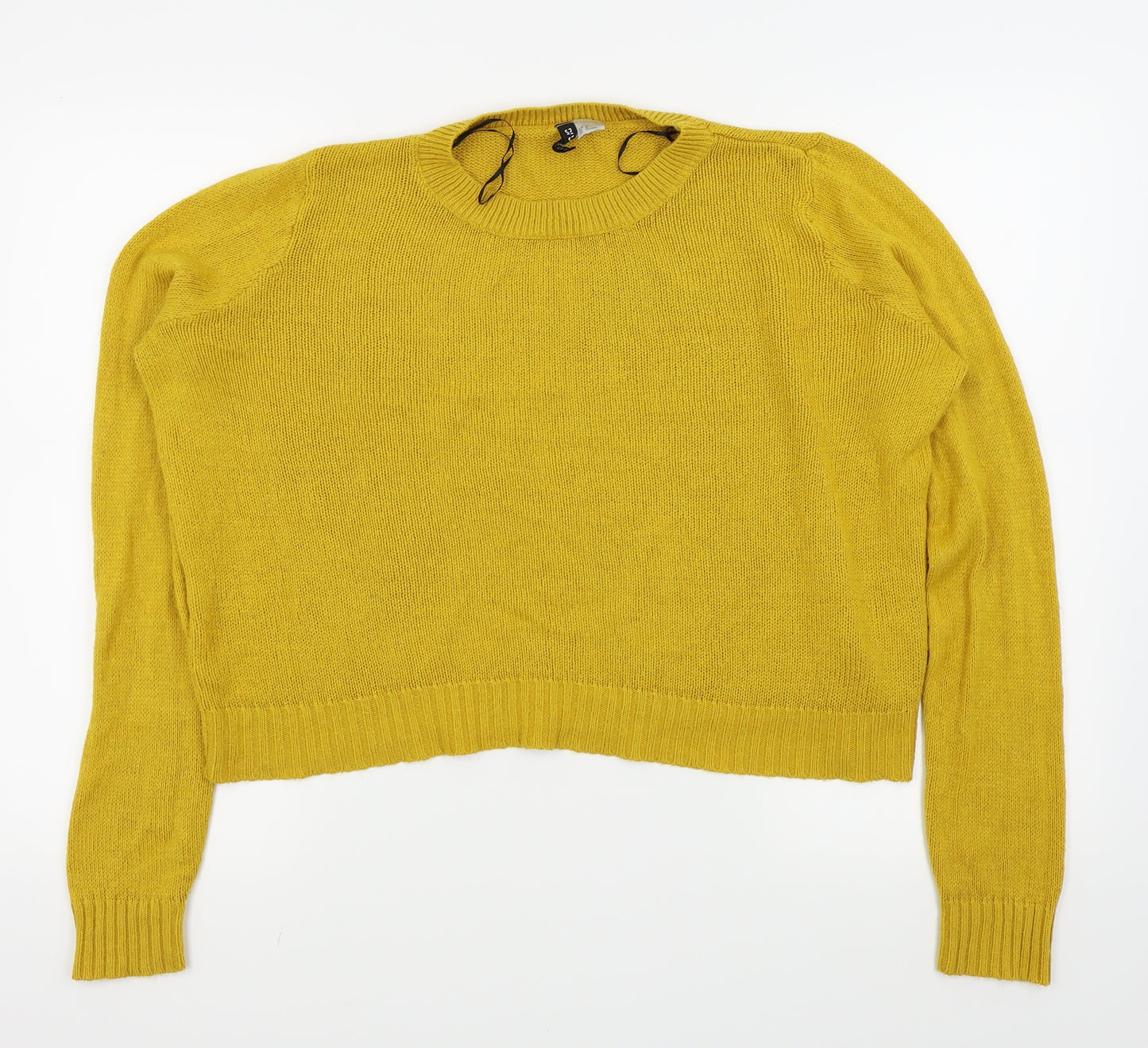 Divided by H&M Womens Yellow   Pullover Jumper Size M