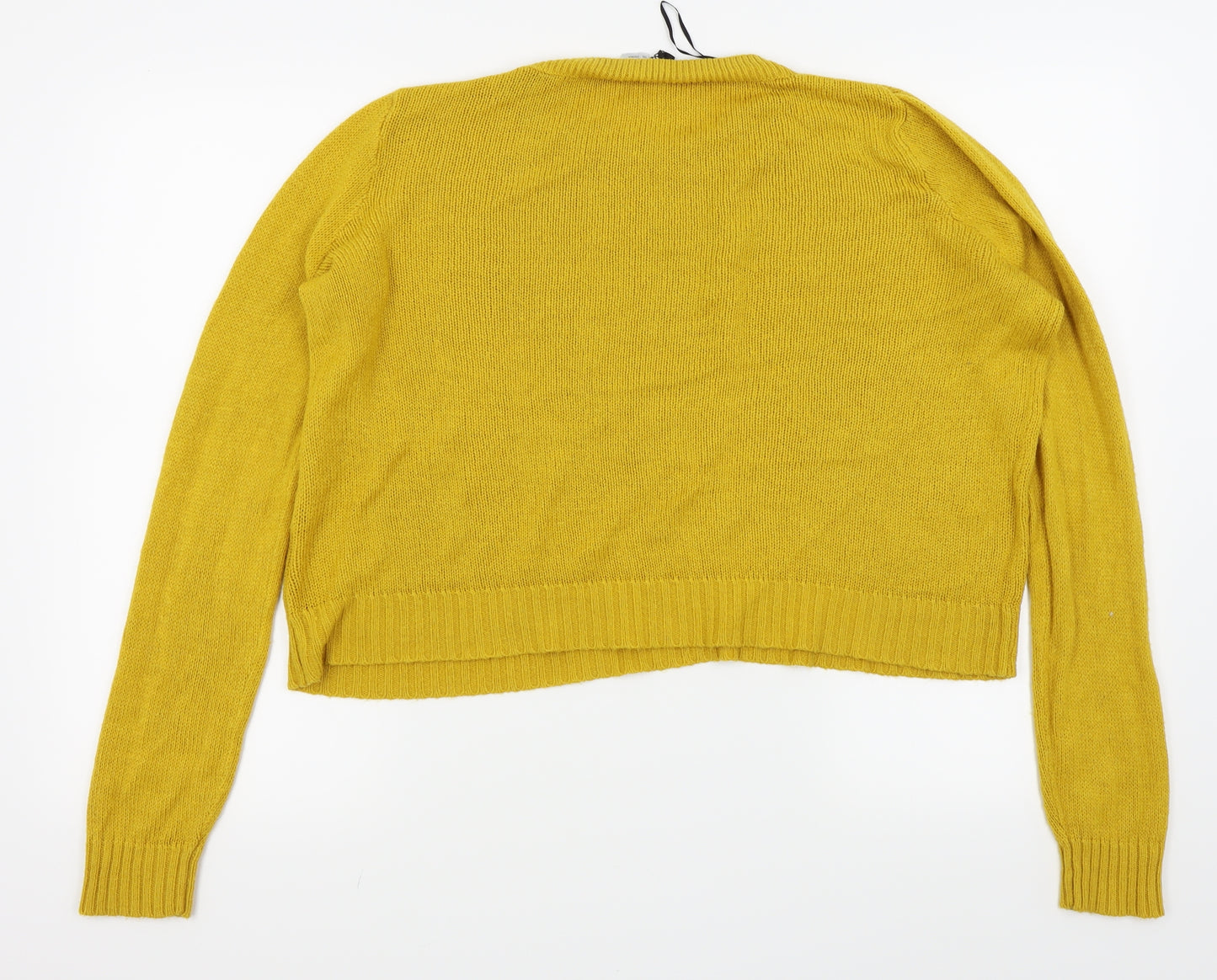 Divided by H&M Womens Yellow   Pullover Jumper Size M