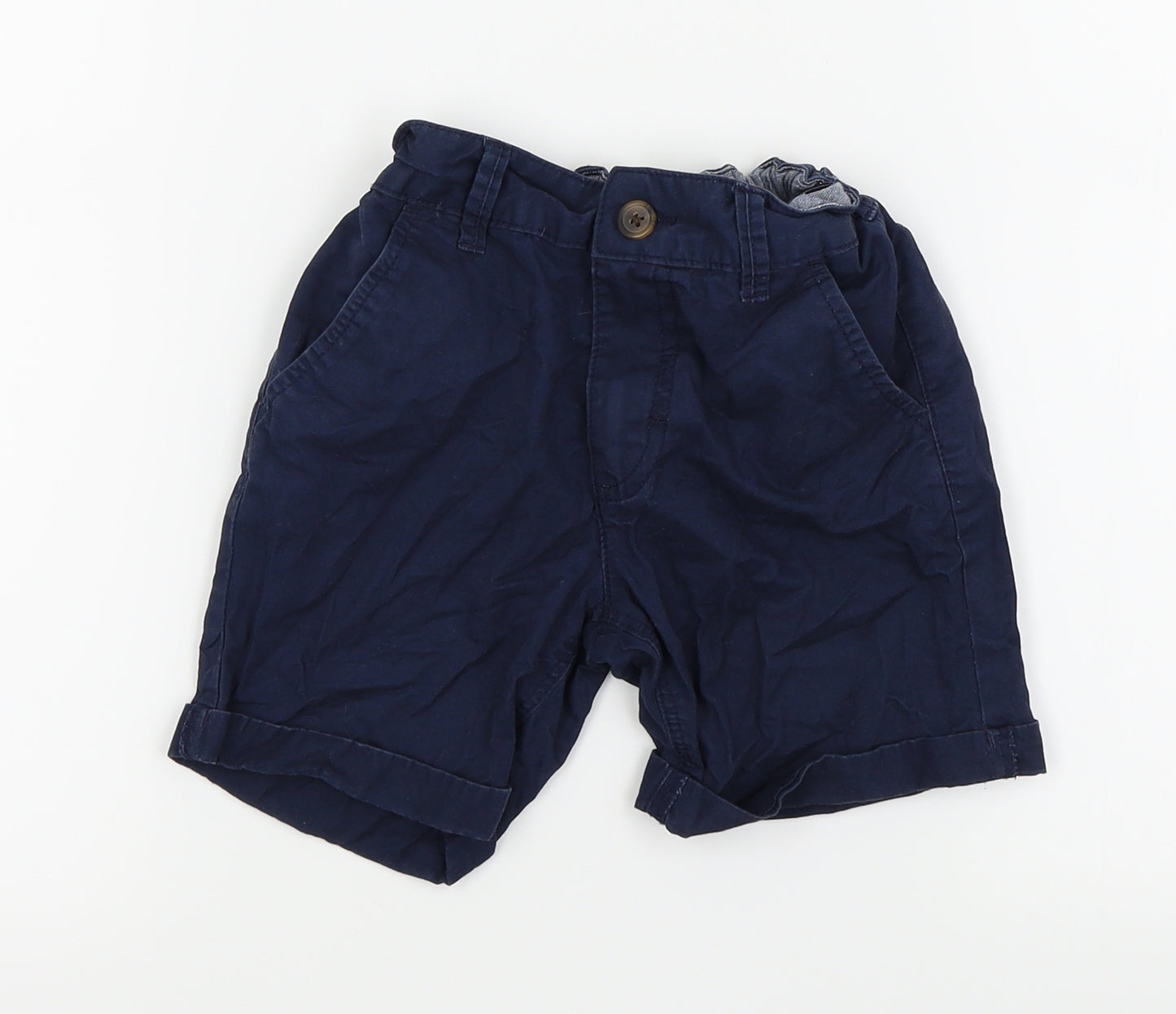Asda George Boys Blue   Chino Shorts Size 5-6 Years