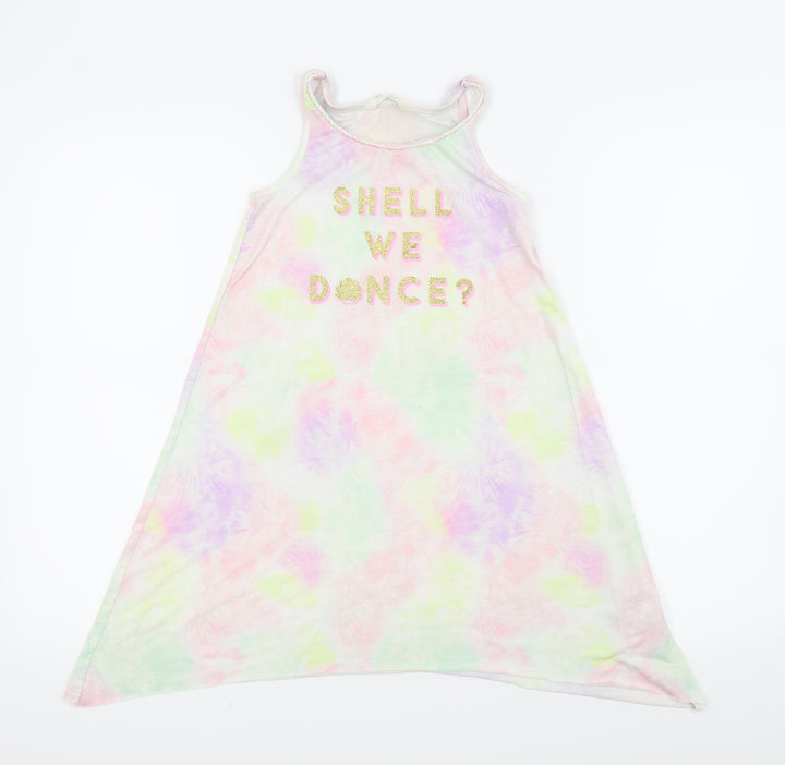 H&M Girls White   Basic Tank Size 7-8 Years