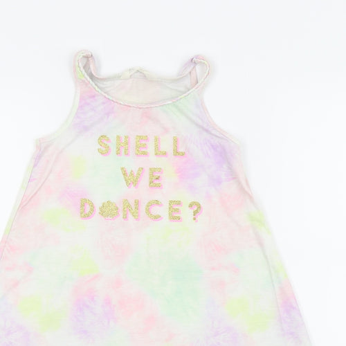 H&M Girls White   Basic Tank Size 7-8 Years