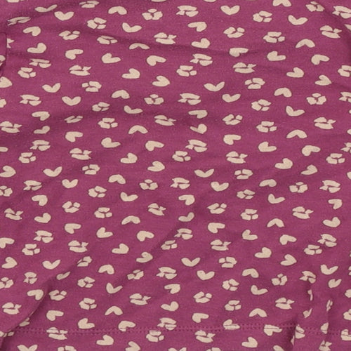 Nutmeg Girls Purple Floral  Basic T-Shirt Size 12-18 Months