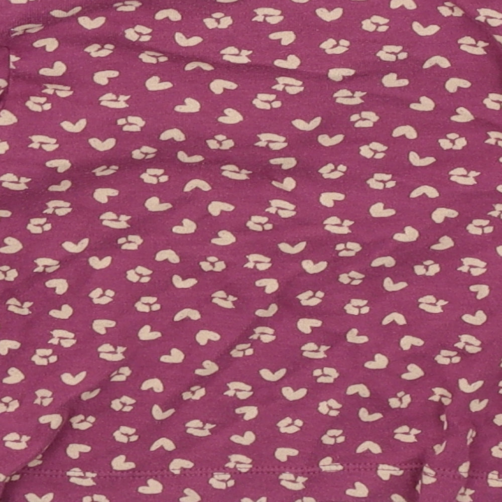 Nutmeg Girls Purple Floral  Basic T-Shirt Size 12-18 Months