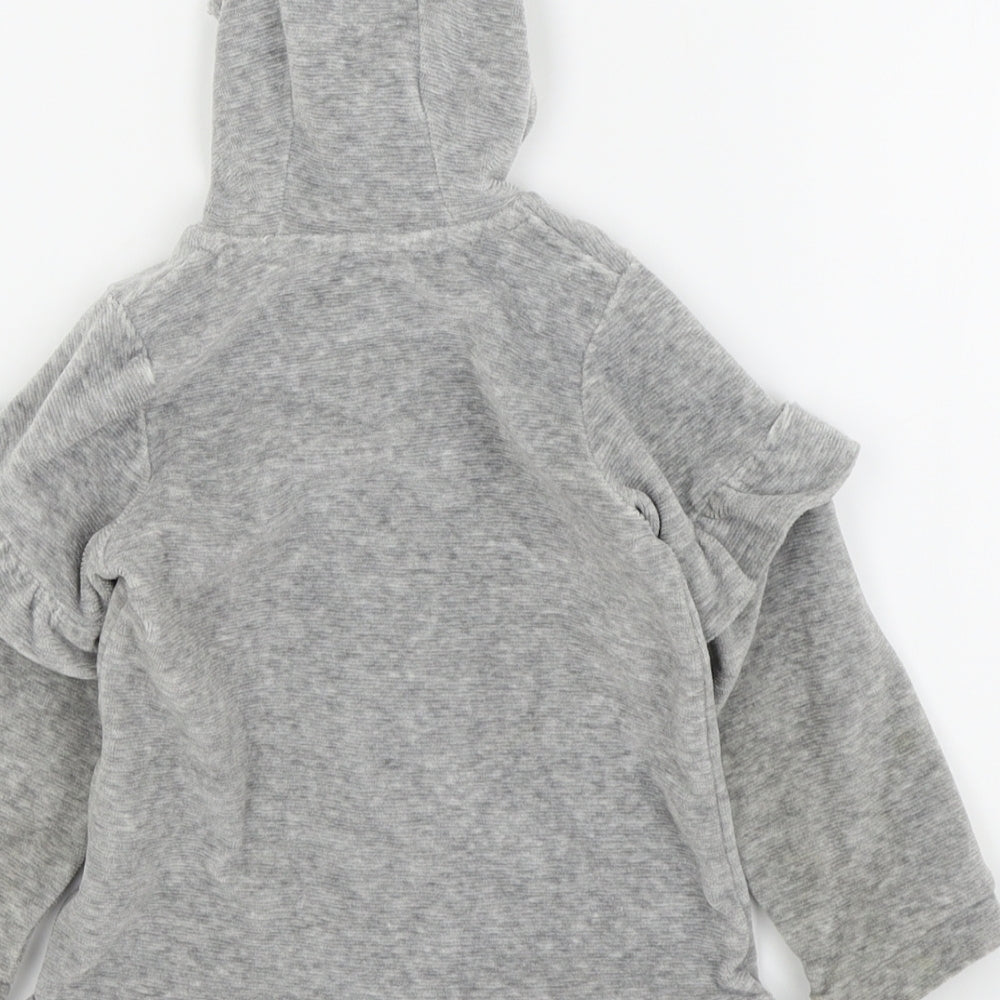 Asda George Girls Grey   Jacket  Size 12-18 Months