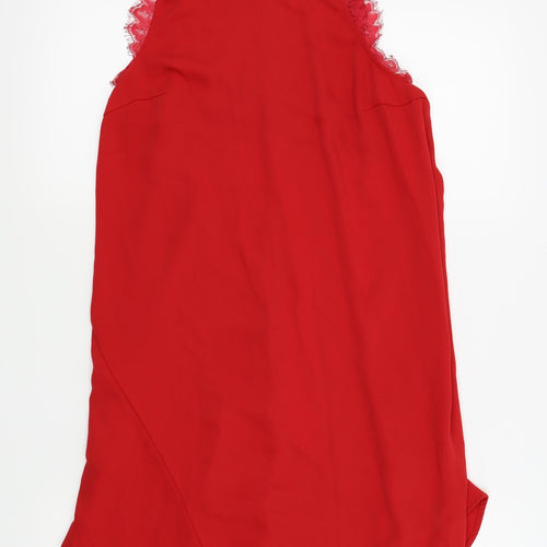 H&M Womens Red   Fit & Flare  Size 8