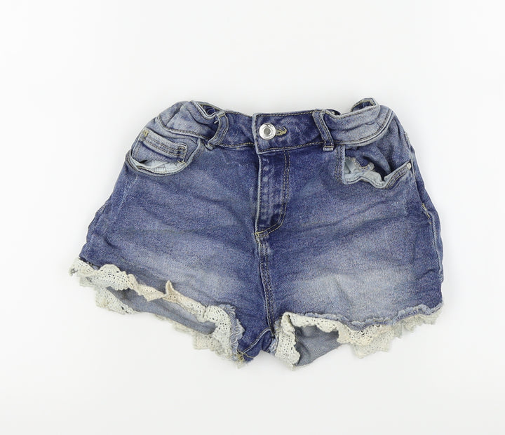 denim and co Girls Blue Hot Pants Shorts Size 11-12 Years