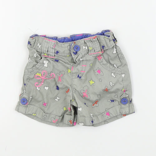 Autograph Girls Green   Capri Trousers Size 12-18 Months  - shorts/butterfly print