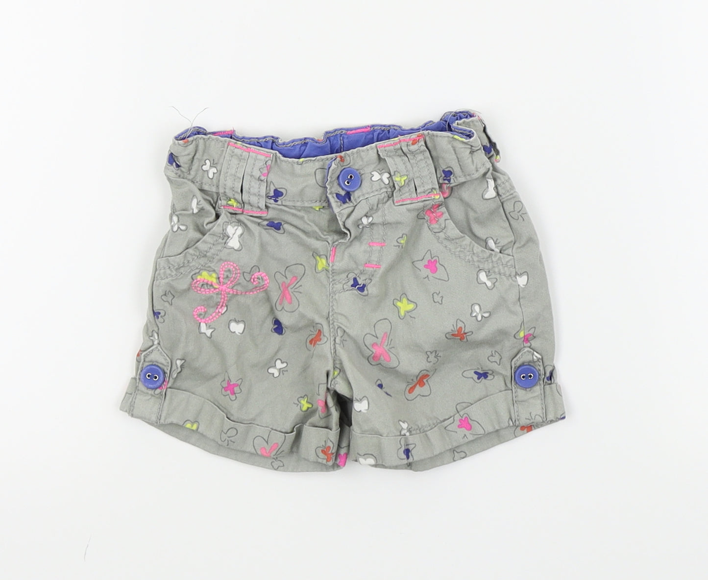 Autograph Girls Green   Capri Trousers Size 12-18 Months  - shorts/butterfly print