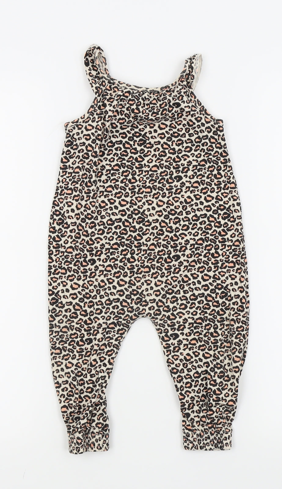 Matalan Girls Multicoloured Animal Print  Babygrow One-Piece Size 12-18 Months  - Jumpsuit
