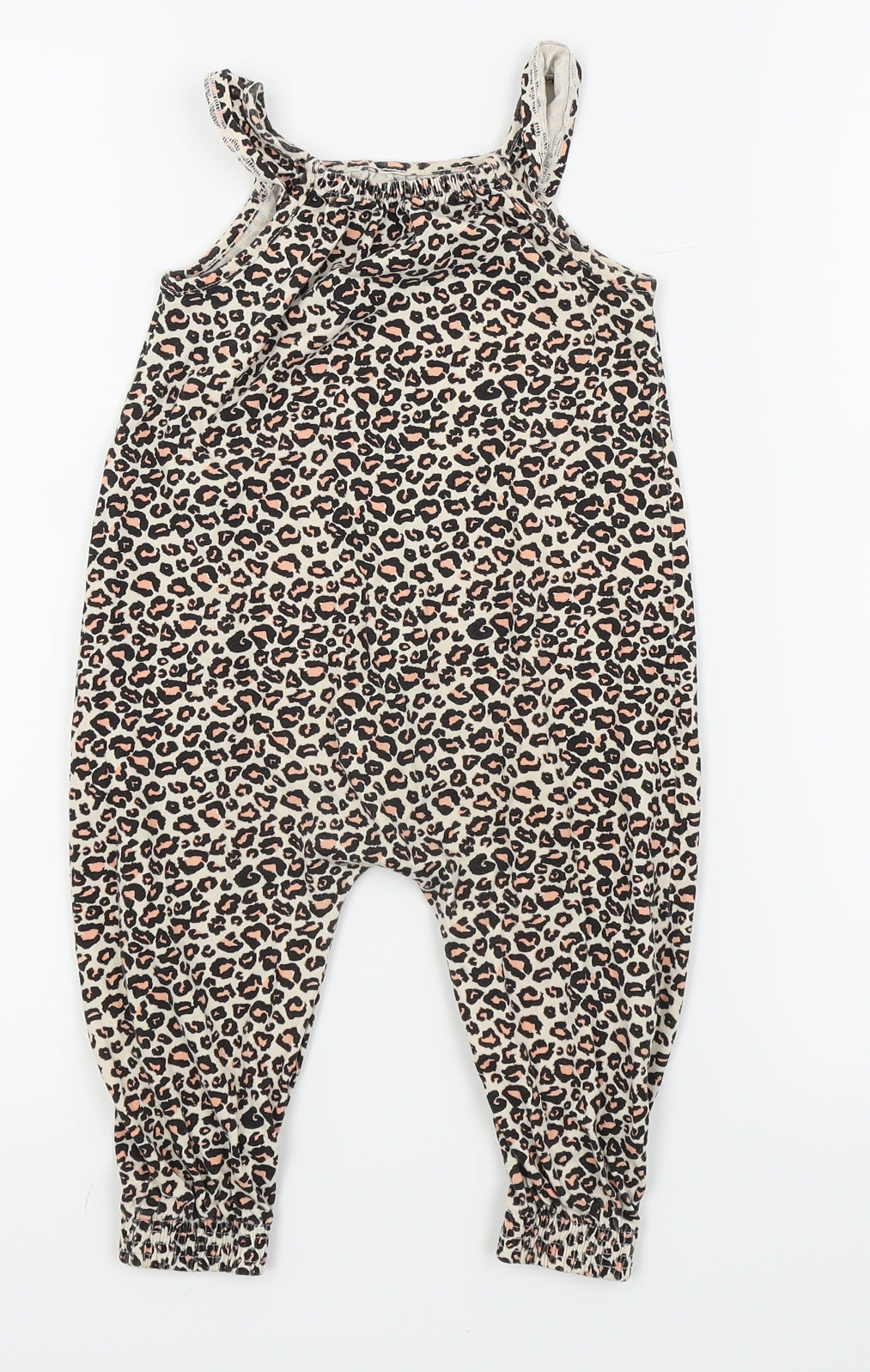 Matalan Girls Multicoloured Animal Print  Babygrow One-Piece Size 12-18 Months  - Jumpsuit
