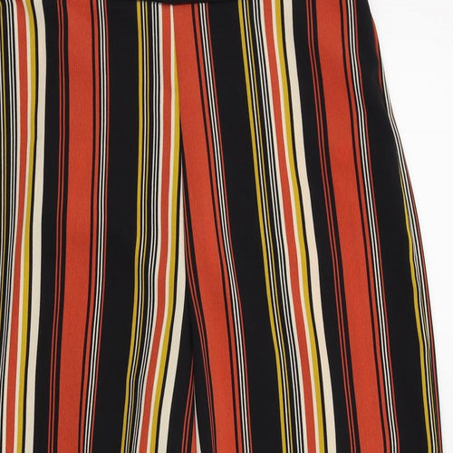 Primark Womens Multicoloured Striped  Trousers  Size 10 L21 in - stretchy waist band