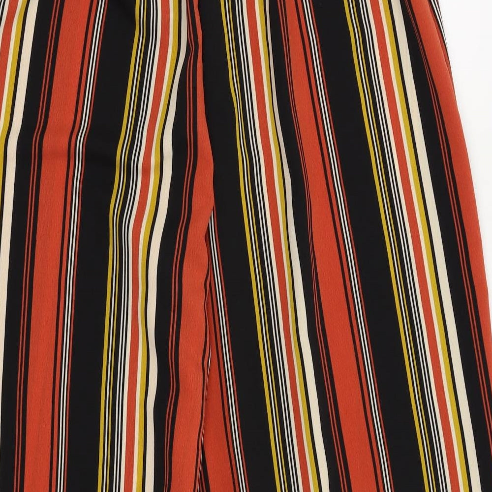 Primark Womens Multicoloured Striped  Trousers  Size 10 L21 in - stretchy waist band
