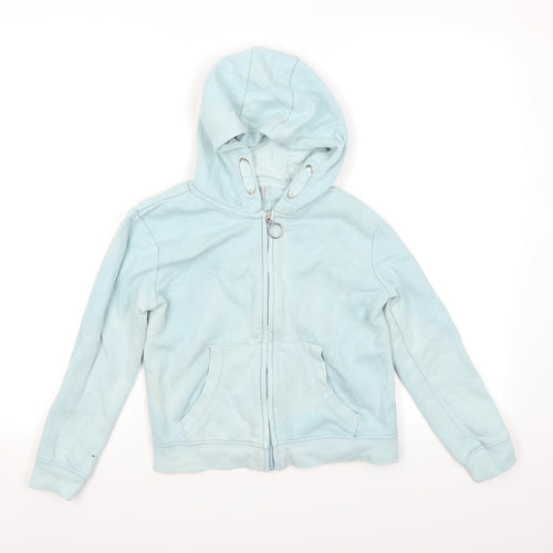 Matalan Girls Blue   Full Zip Hoodie Size 9 Years