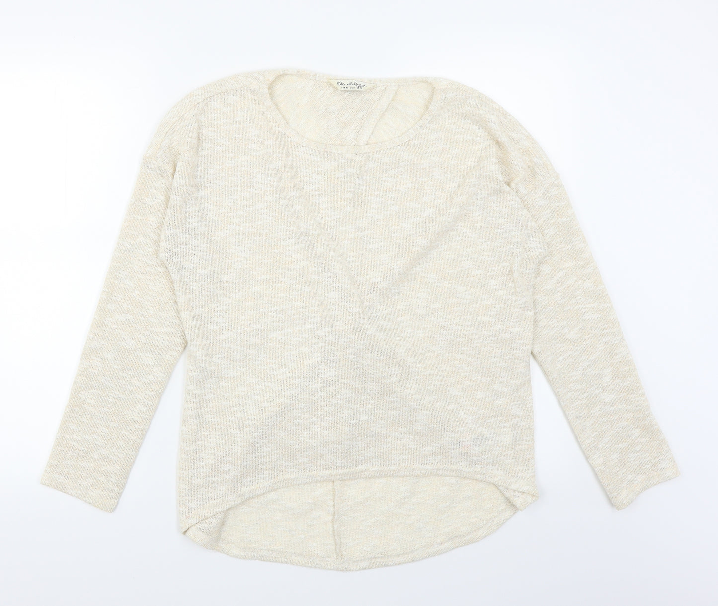 Miss Selfridge Womens Beige   Pullover Jumper Size 12  - Cut out back