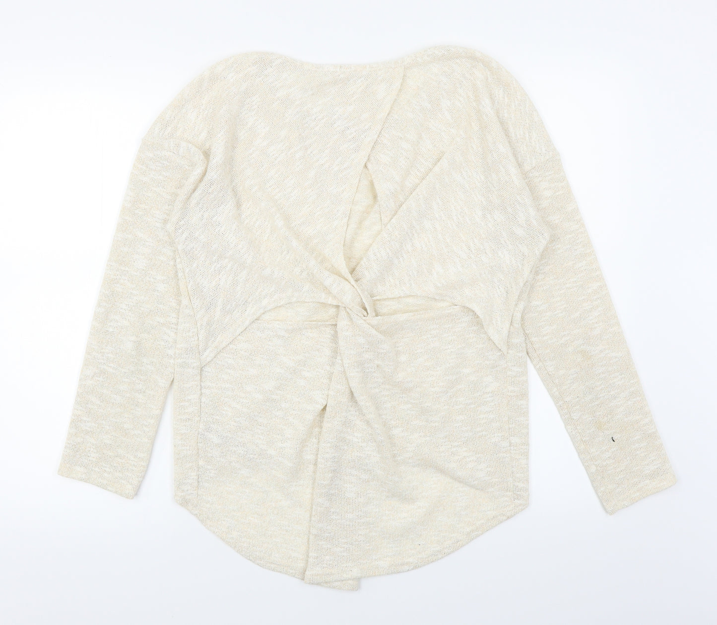 Miss Selfridge Womens Beige   Pullover Jumper Size 12  - Cut out back