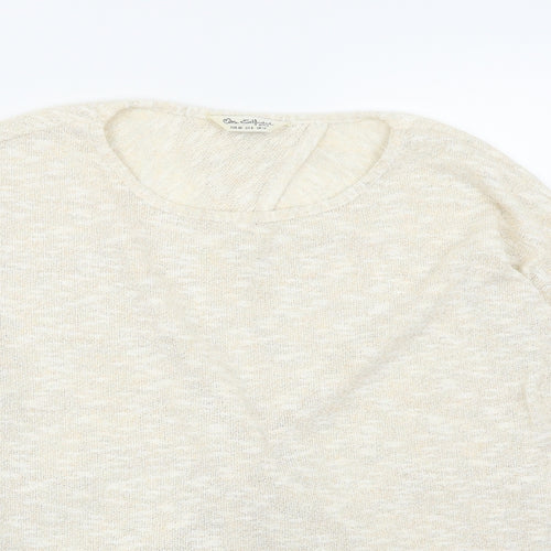 Miss Selfridge Womens Beige   Pullover Jumper Size 12  - Cut out back