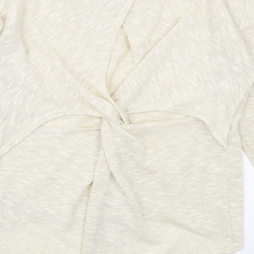 Miss Selfridge Womens Beige   Pullover Jumper Size 12  - Cut out back