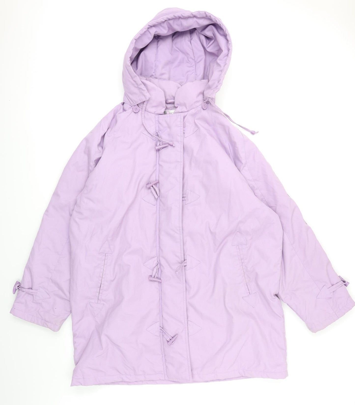 Classics Womens Purple   Overcoat Coat Size 22