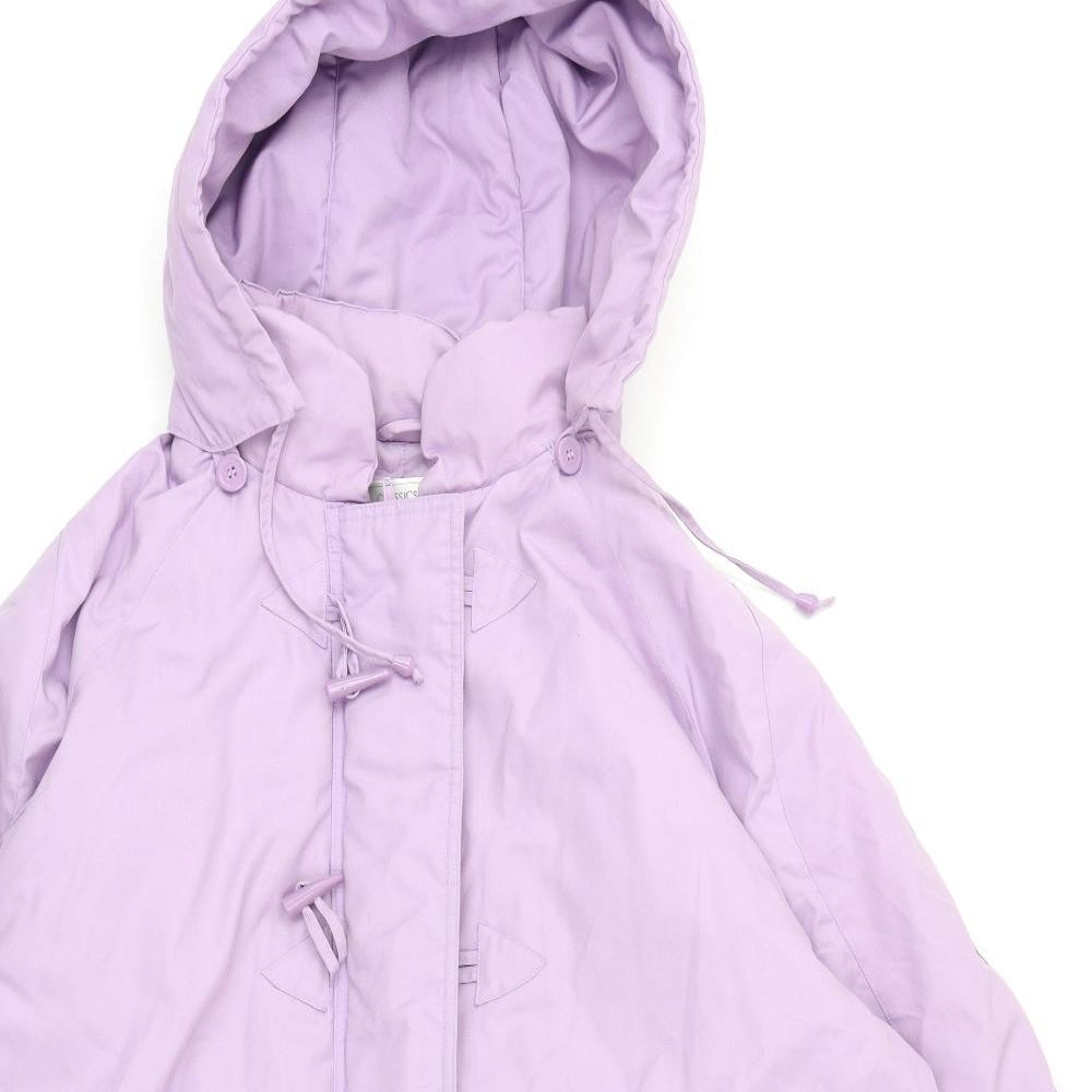 Classics Womens Purple   Overcoat Coat Size 22