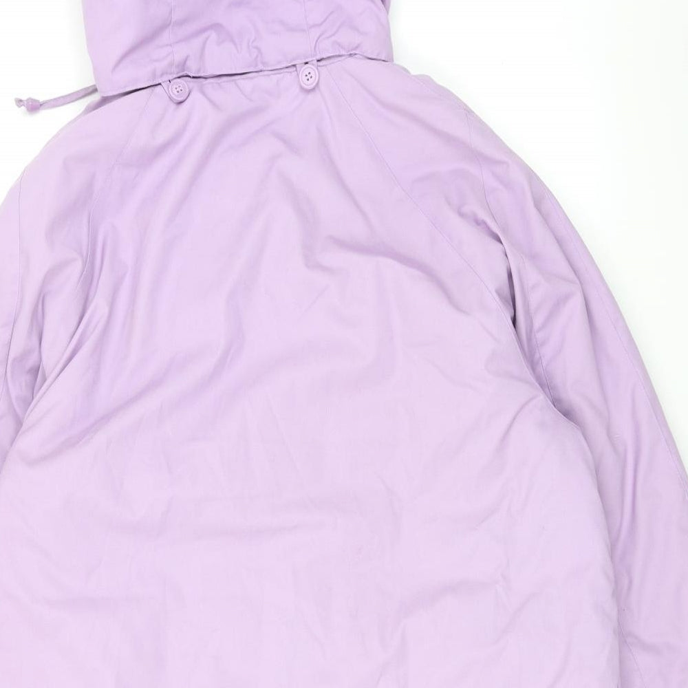 Classics Womens Purple   Overcoat Coat Size 22