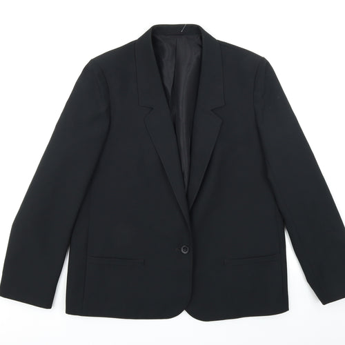 St Michael Womens Black   Jacket Blazer Size 14