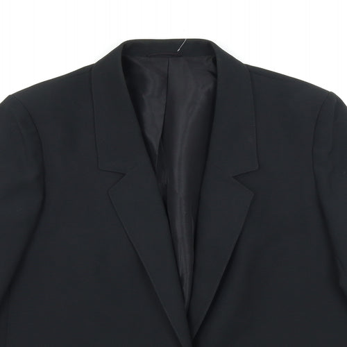 St Michael Womens Black   Jacket Blazer Size 14