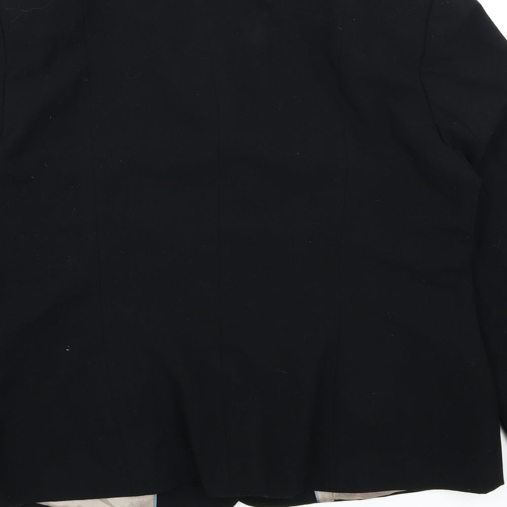 Collection Womens Black   Jacket Blazer Size 14