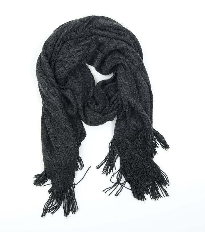 Preworn Mens Grey Knit Scarf One Size