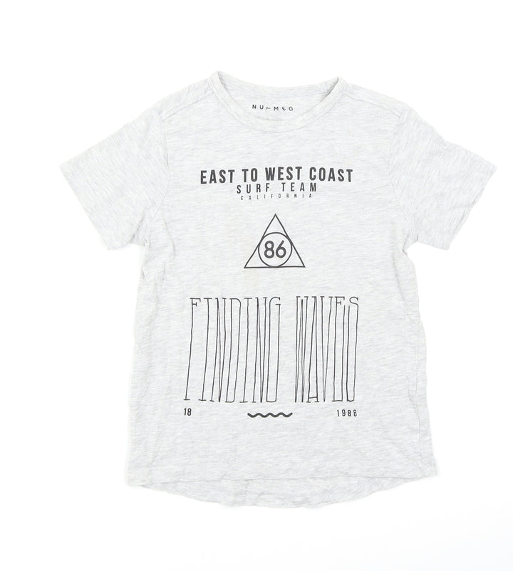 Nutmeg Boys Grey   Basic T-Shirt Size 6-7 Years