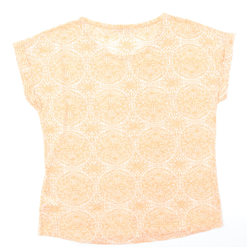 M&S Collection Womens Orange   Basic T-Shirt Size 14