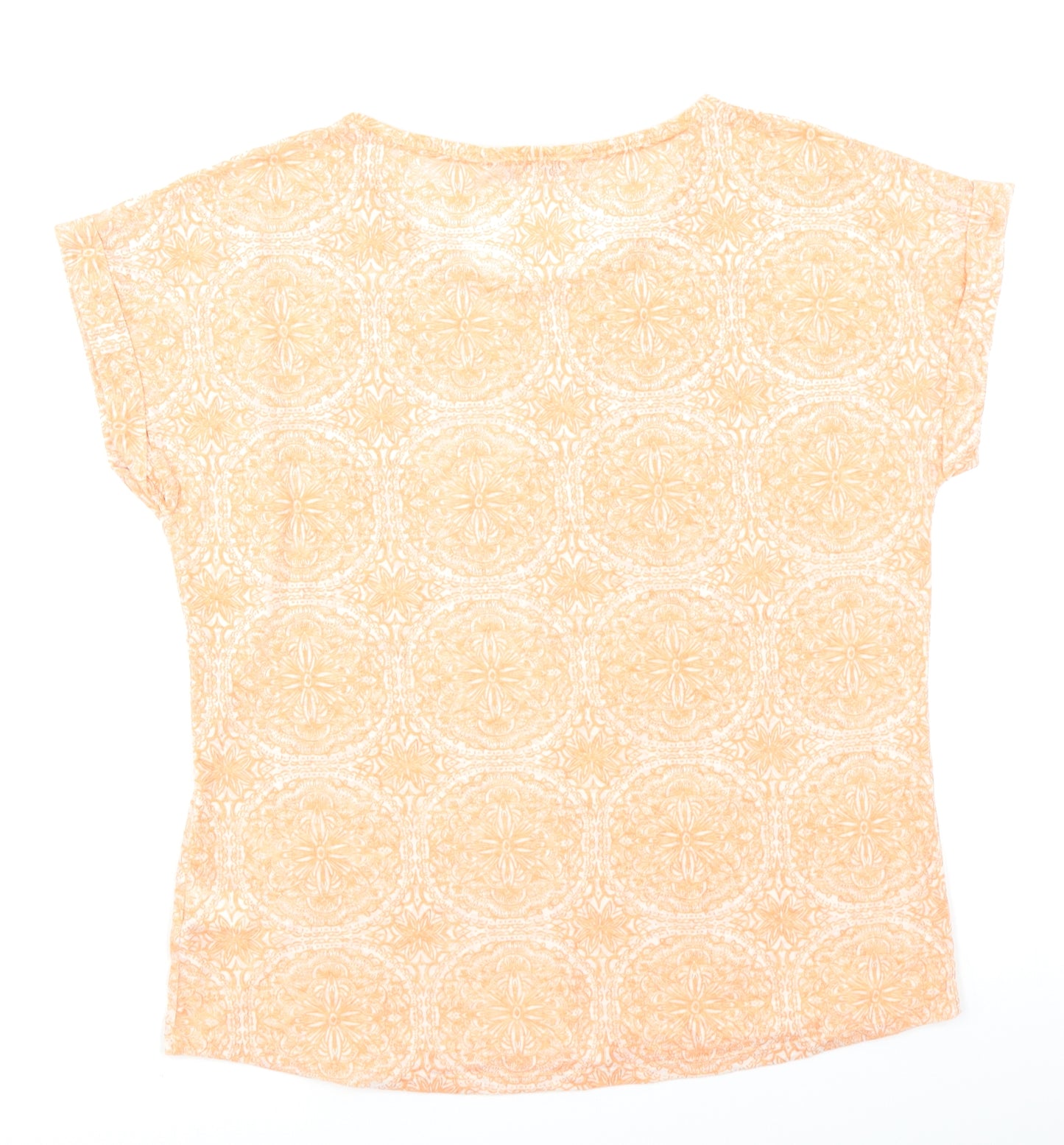 M&S Collection Womens Orange   Basic T-Shirt Size 14