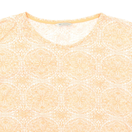M&S Collection Womens Orange   Basic T-Shirt Size 14