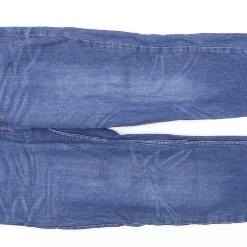 George Mens Blue  Denim Straight Jeans Size 34 in L30 in