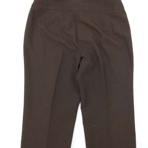 BM Womens Brown   Capri Trousers Size 14 L20 in
