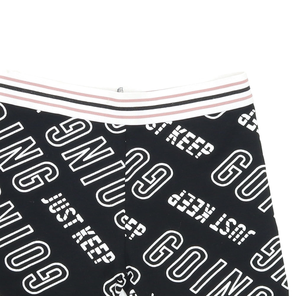 Primark Girls Black   Biker Shorts Size 9-10 Years