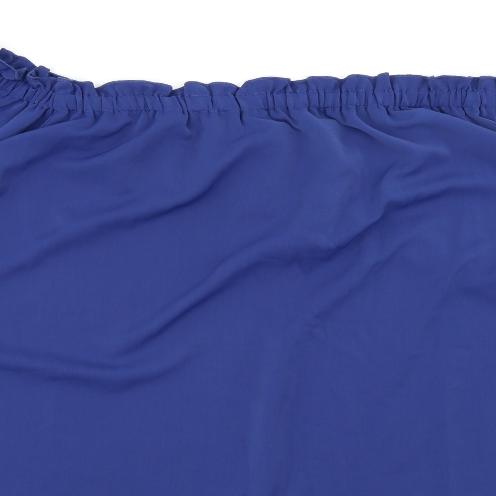 Zanzea Womens Blue   Basic Blouse Size 3XL