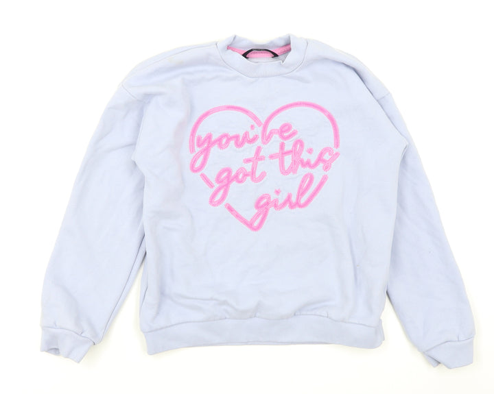 George Girls Blue   Pullover Sweatshirt Size 9-10 Years