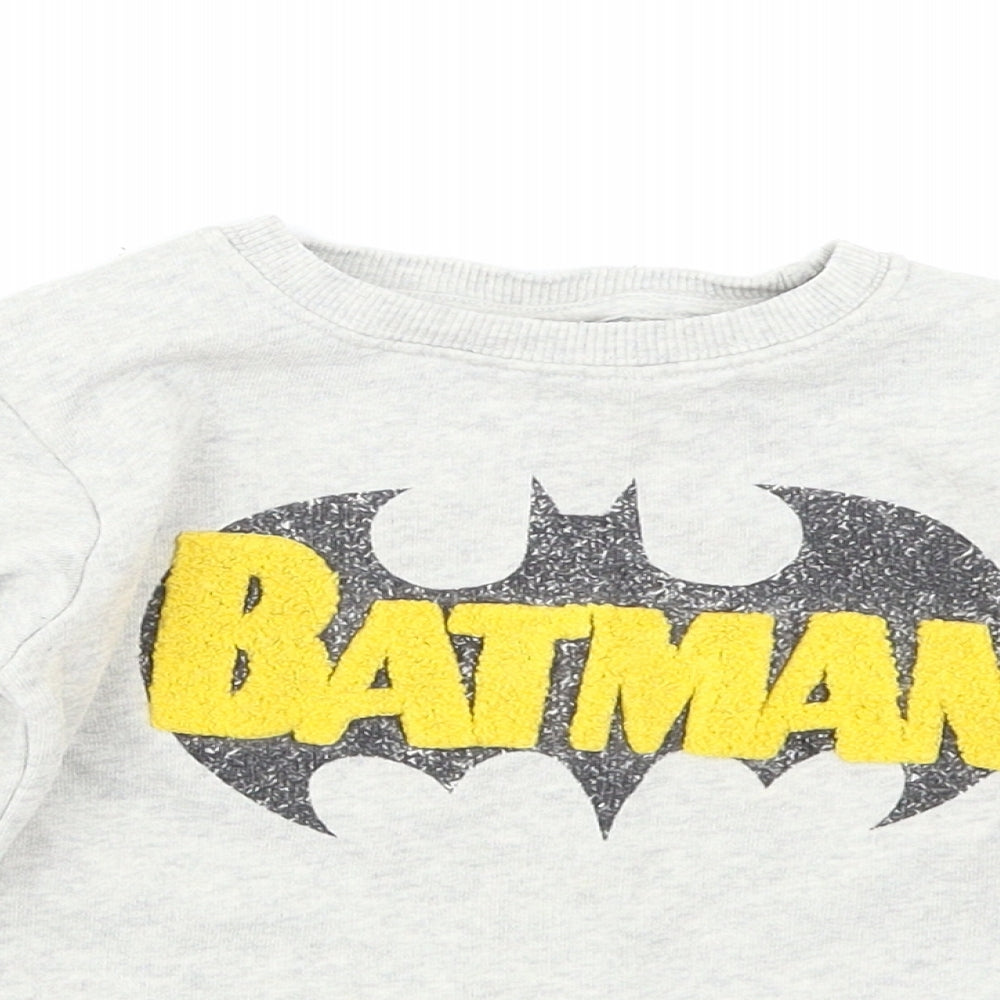 NEXT Boys Grey   Pullover Sweatshirt Size 2-3 Years  - Batman