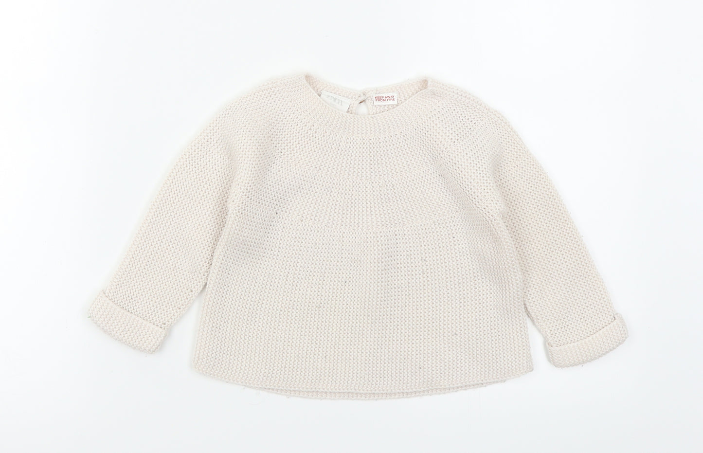 Zara Girls Pink  Knit Pullover Jumper Size 12-18 Months