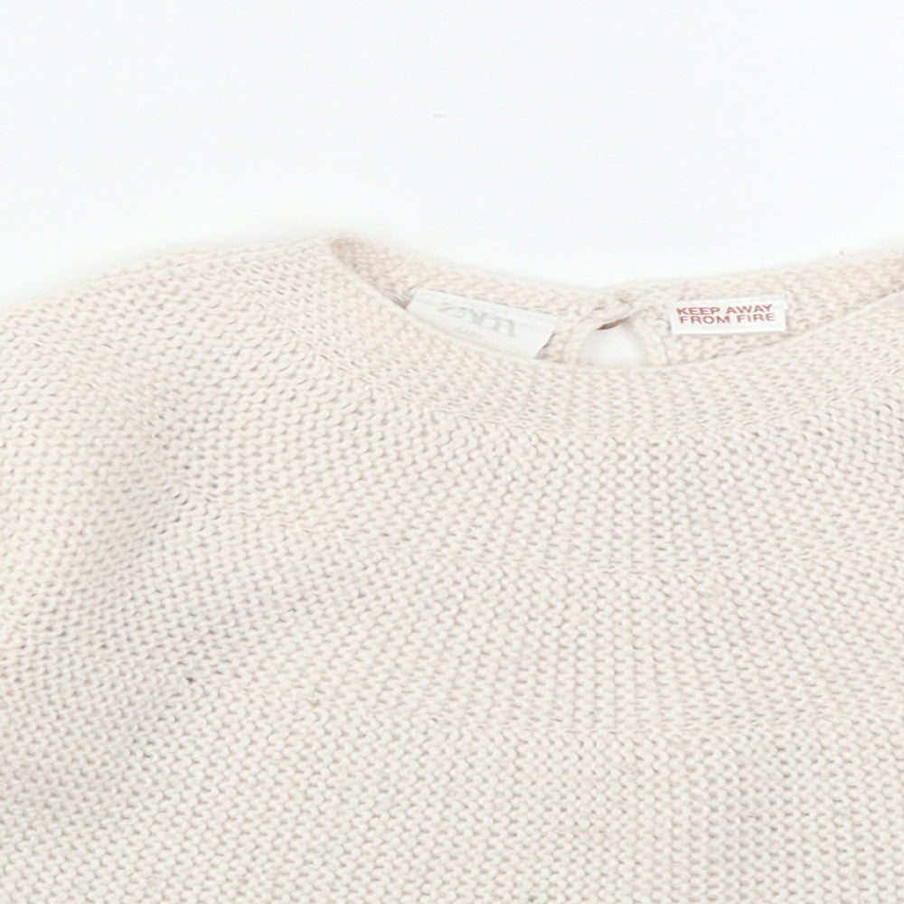 Zara Girls Pink  Knit Pullover Jumper Size 12-18 Months