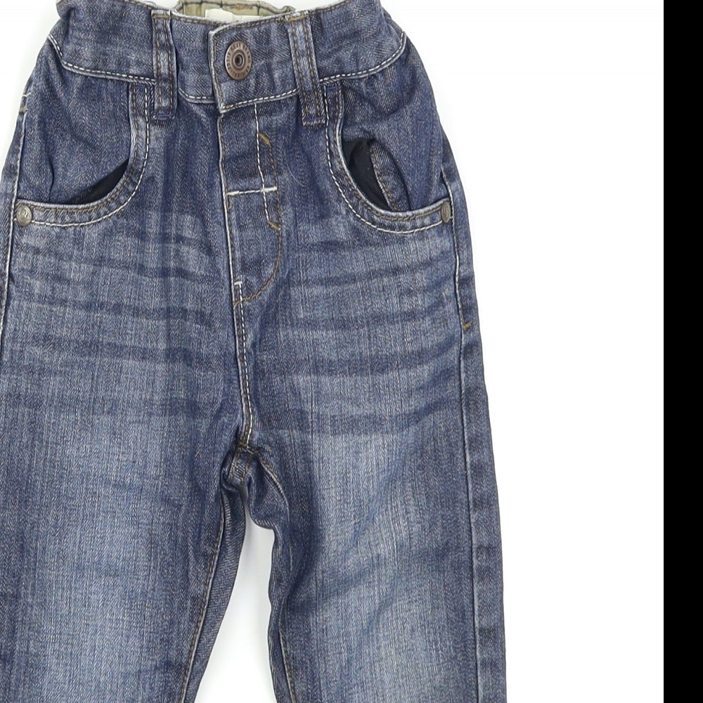 NEXT Boys Blue  Denim Cargo Jeans Size 18-24 Months