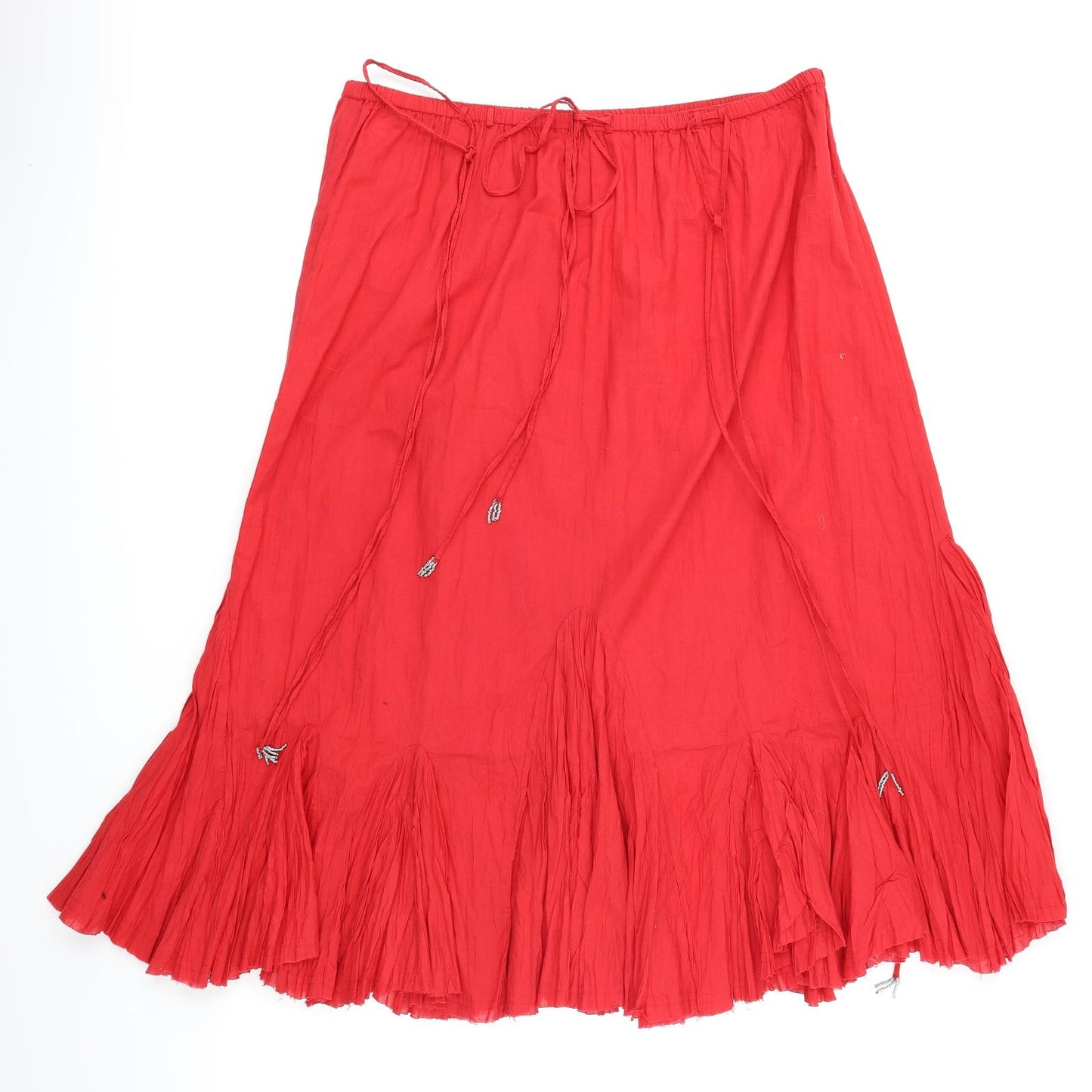 Per Una Womens Red   Peasant Skirt Size 16