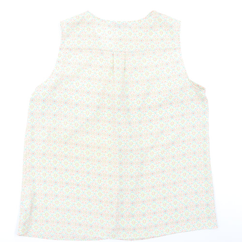 NEXT Womens Ivory Floral  Basic Blouse Size 16