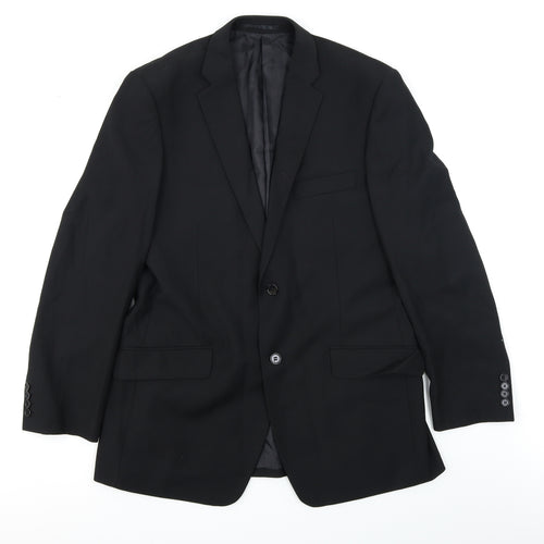 Charlton Gray  Mens Black   Jacket Blazer Size 42