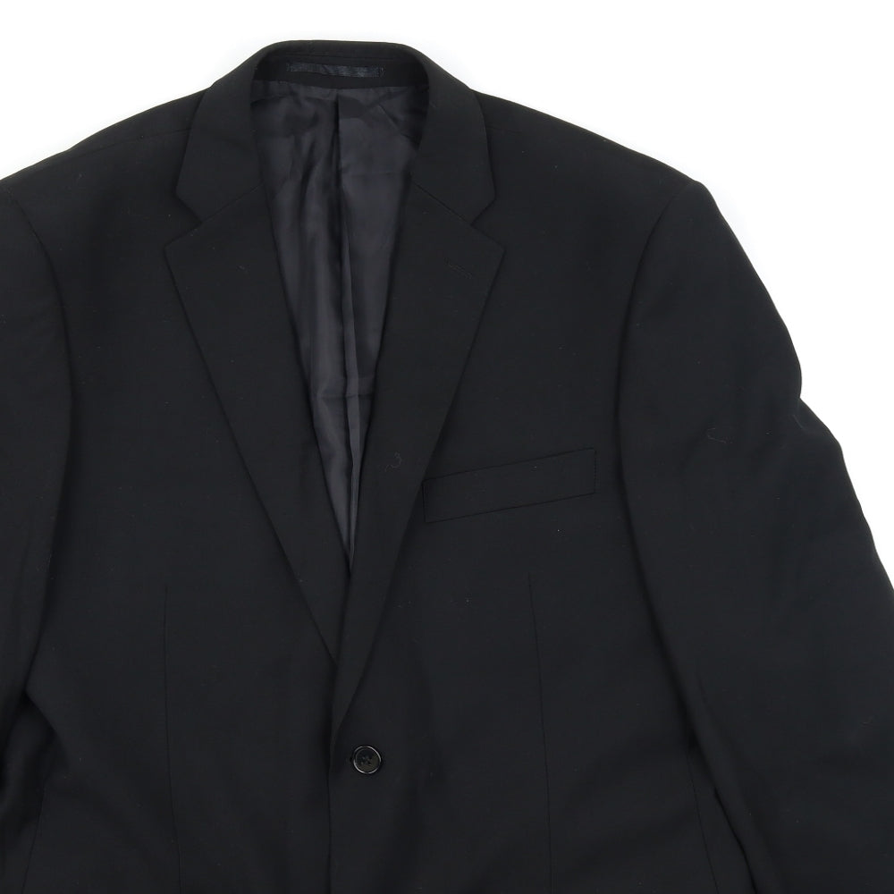 Charlton Gray  Mens Black   Jacket Blazer Size 42